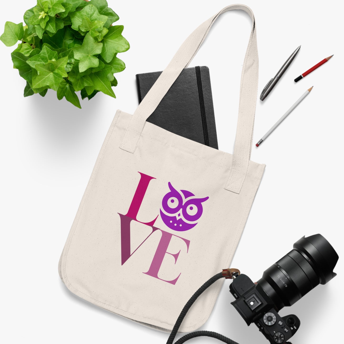 Cotton Tote Bag - Owl