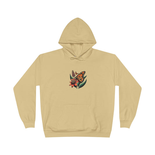 Woman's Sustainable Hoodie – Butterflies