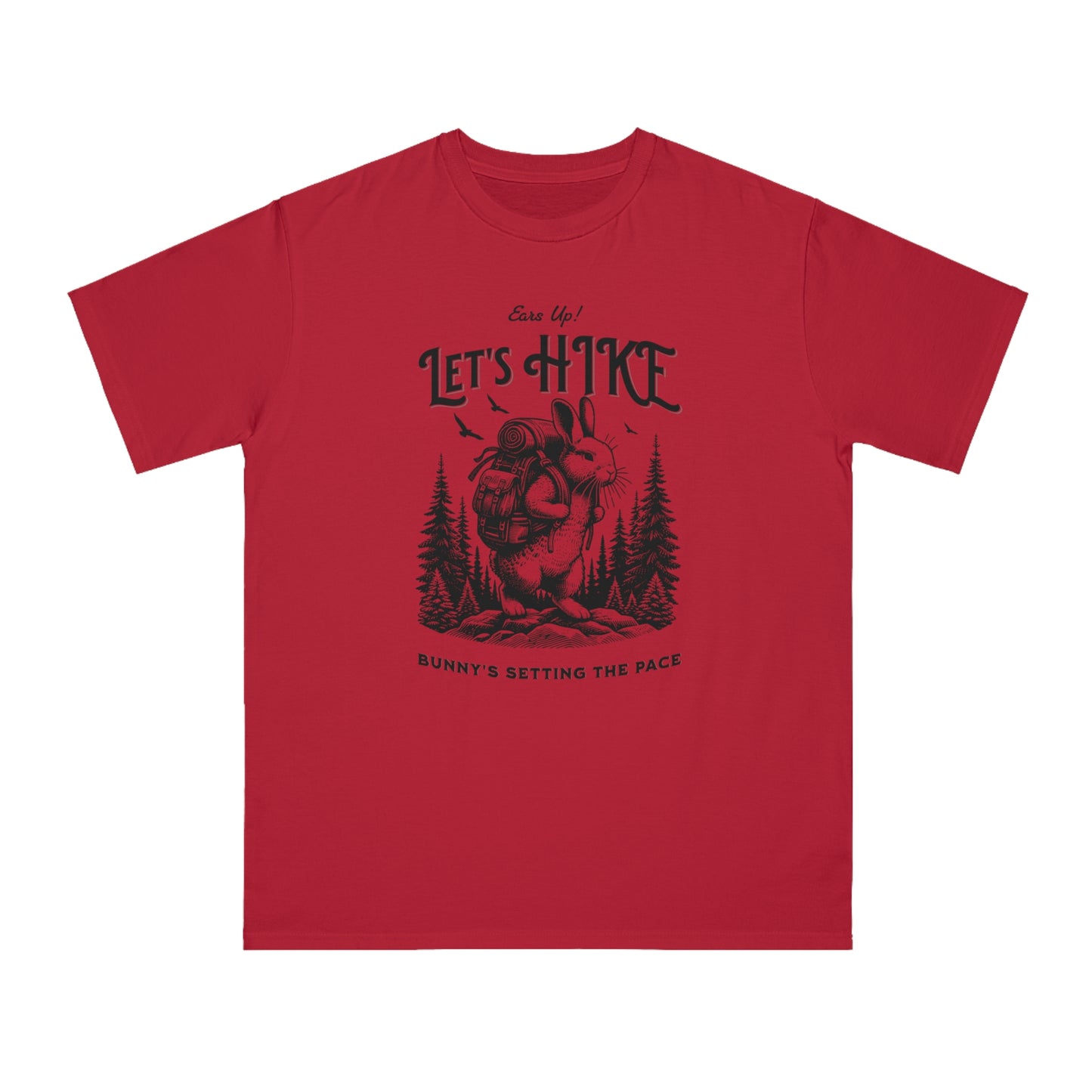 Eco-Friendly Nature T-Shirt – Hiking Bunny