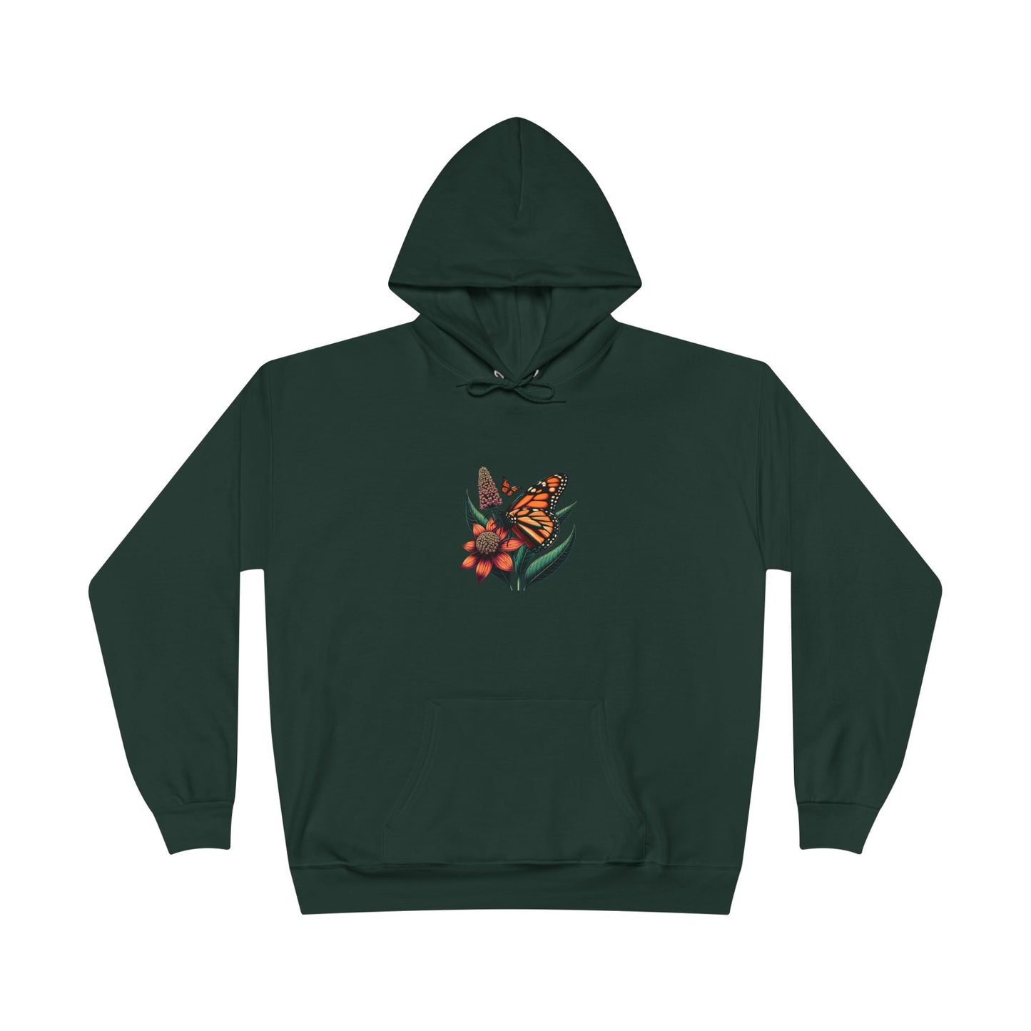 Woman's Sustainable Hoodie – Butterflies