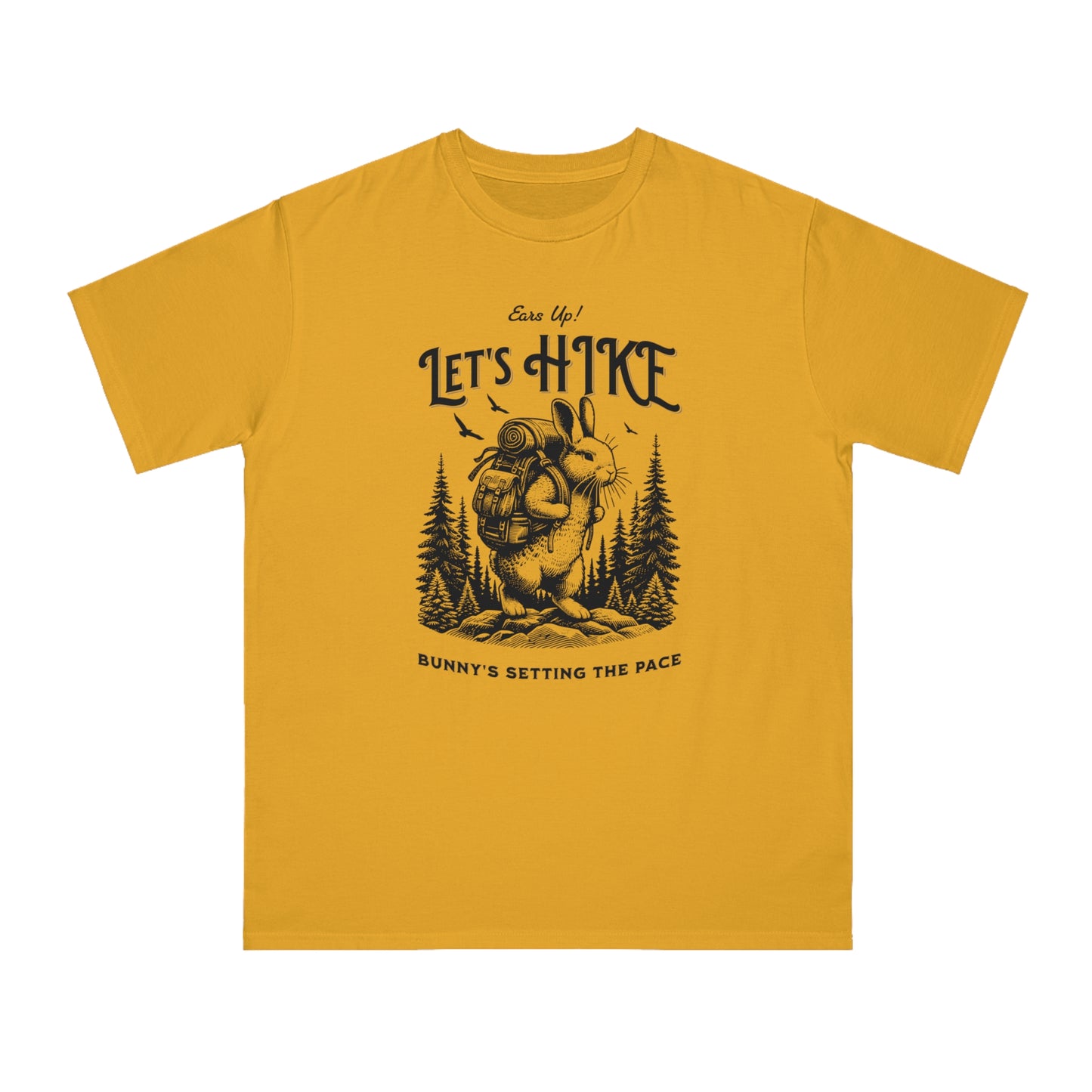 Eco-Friendly Nature T-Shirt – Hiking Bunny