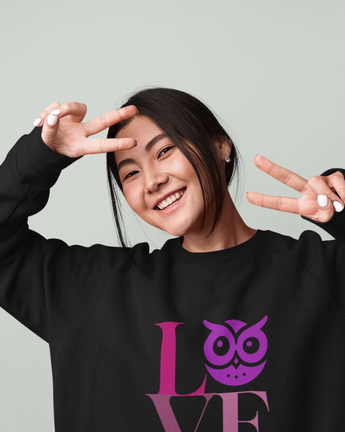 Sustainable Sweatshirt – Owl Love