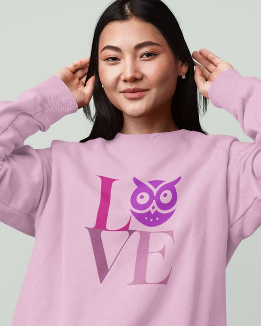 Sustainable Sweatshirt – Owl Love