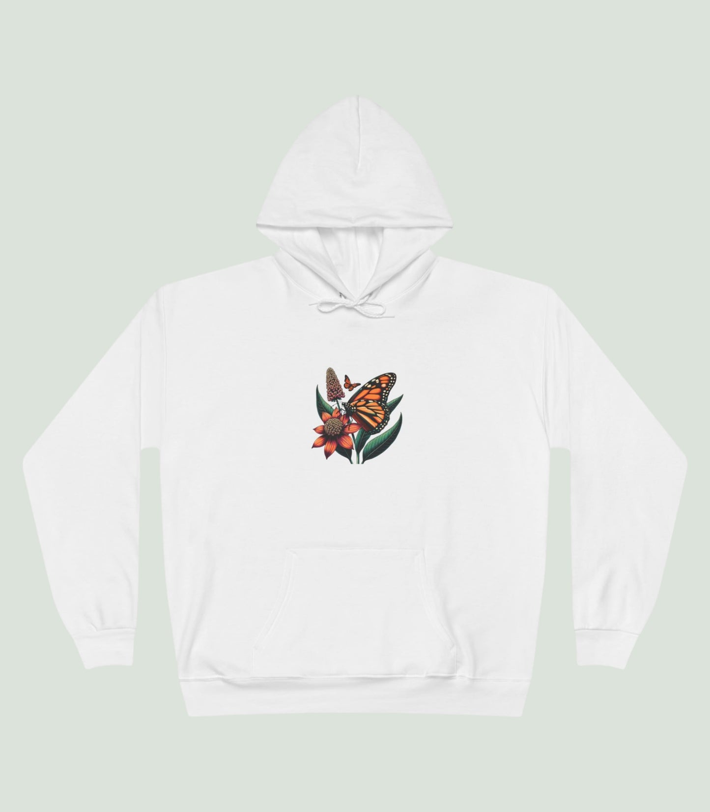 Woman's Sustainable Hoodie – Butterflies