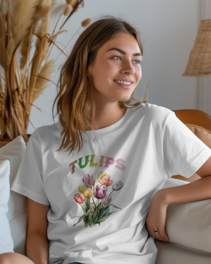 Eco-Friendly Nature T-Shirt – Tulips