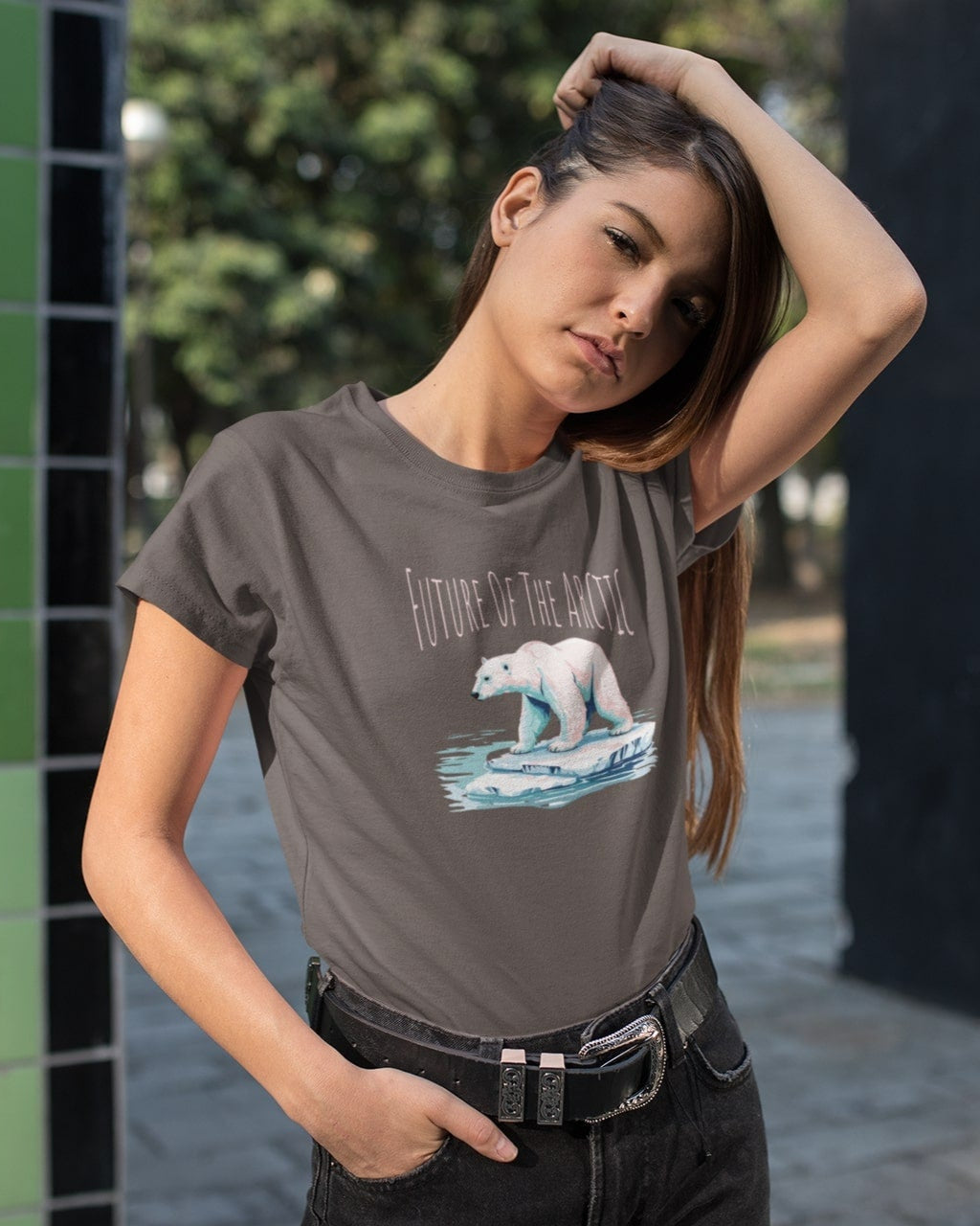 Sustainable Woman's T-Shirt – Polar Bear