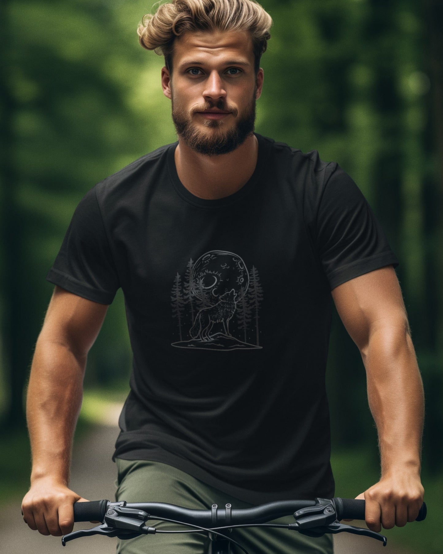 Eco-Friendly Men's T-Shirt - Wolf