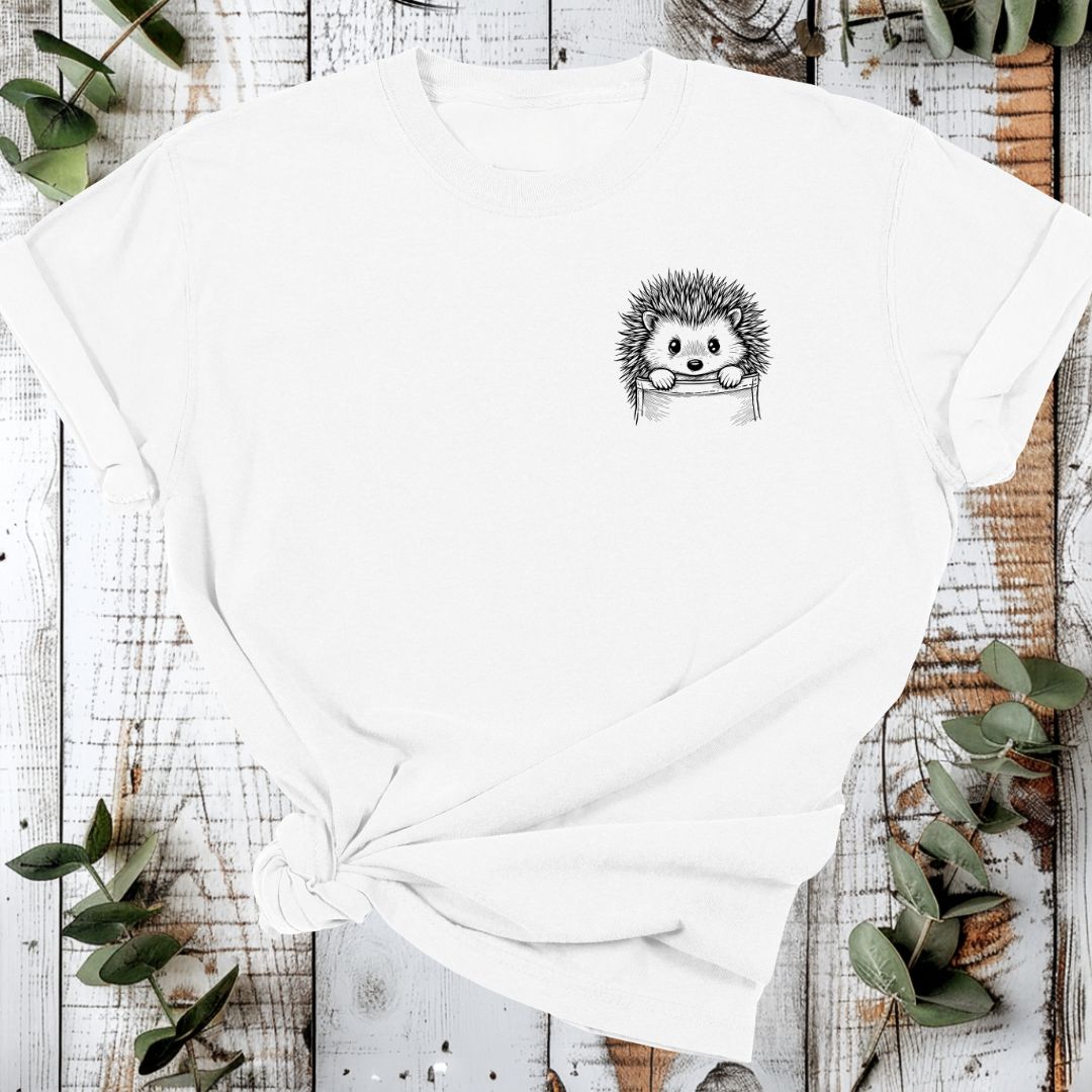 Organic Cotton T-Shirt – Pocket Hedgehog
