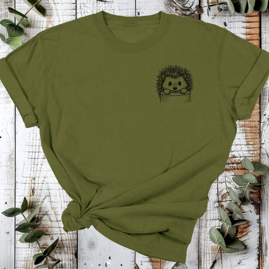 Organic Cotton T-Shirt – Pocket Hedgehog