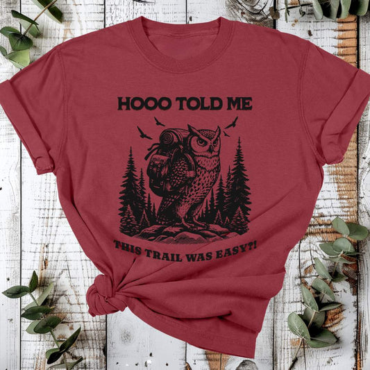 Organic Cotton T-Shirt – Hiking Owl