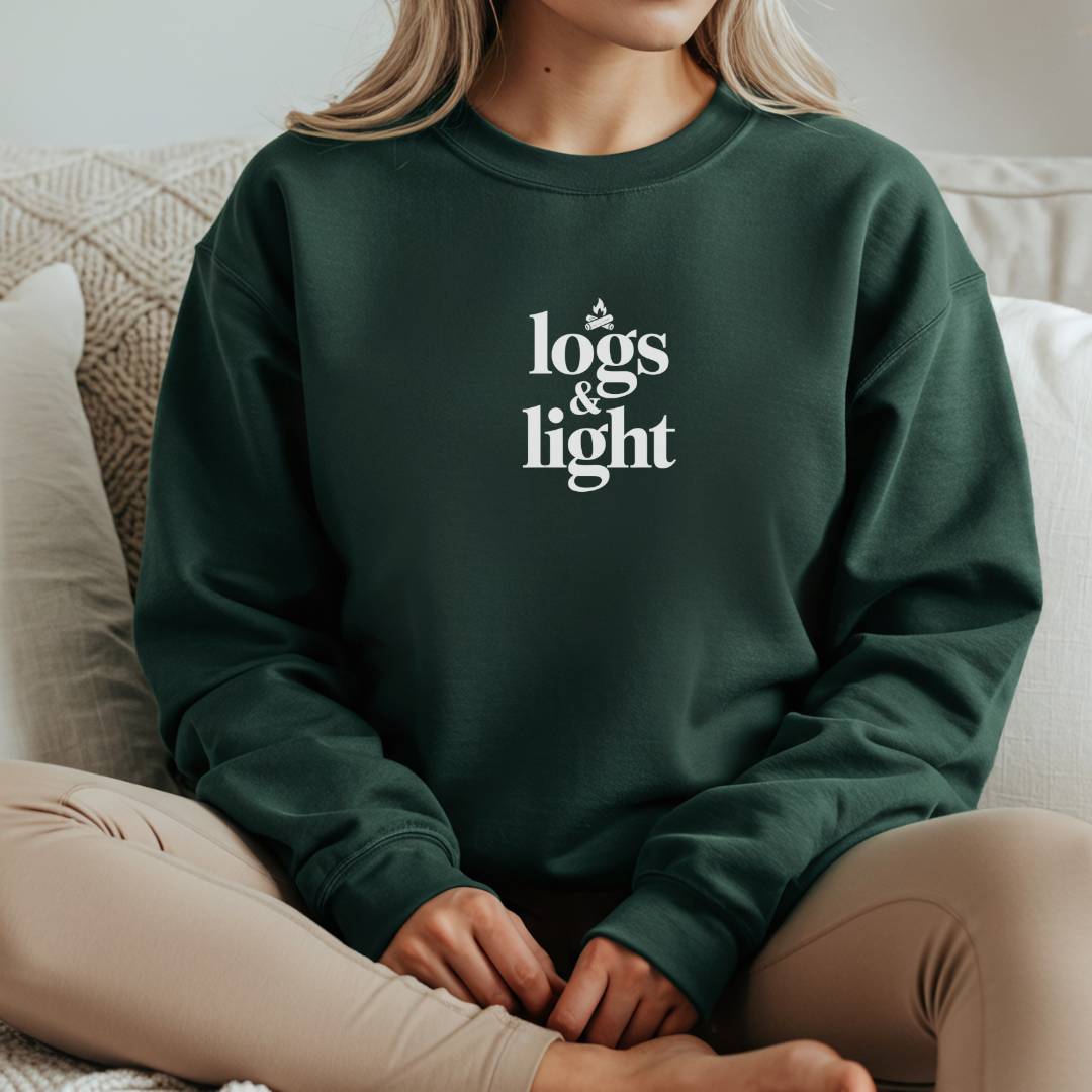 Sustainable Sweatshirt - Logs & Light