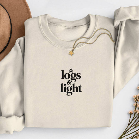 Sustainable Sweatshirt - Logs & Light