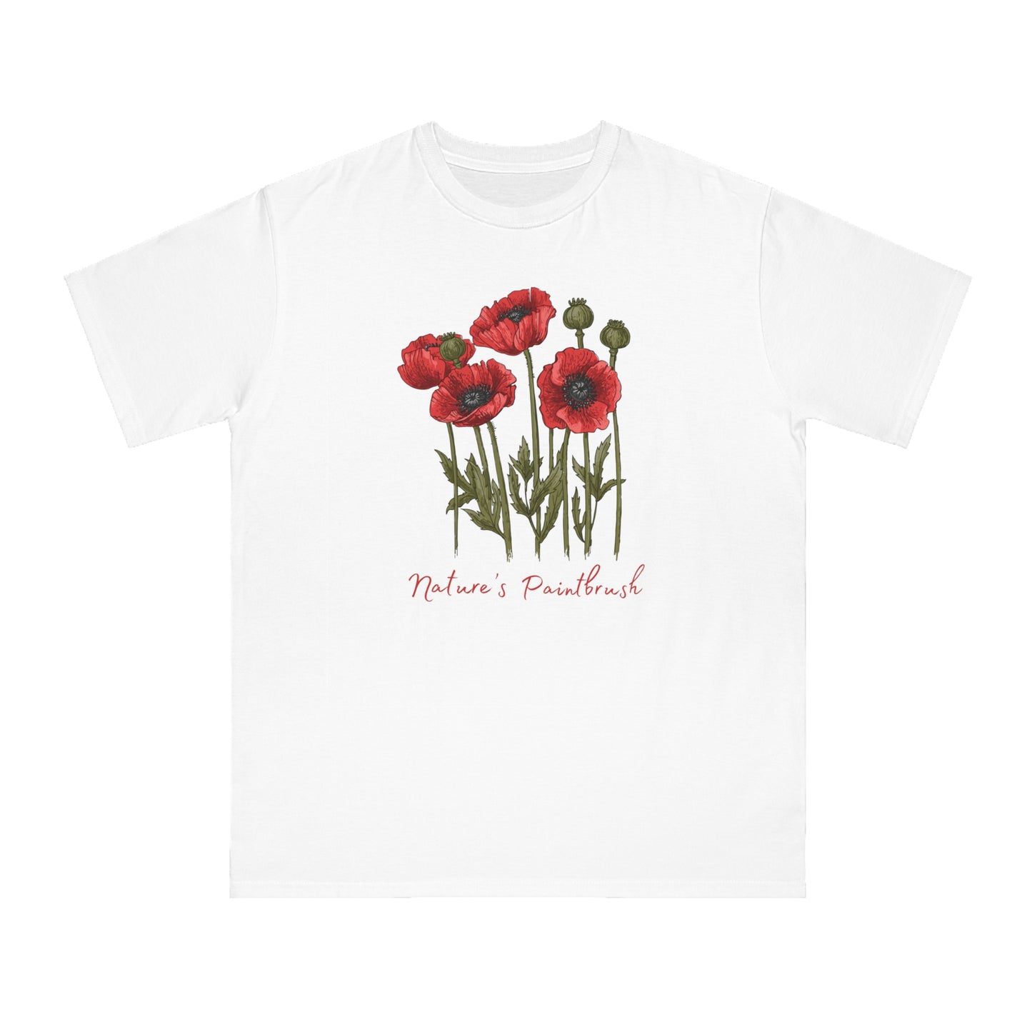 Eco-Friendly Nature T-Shirt – Poppies