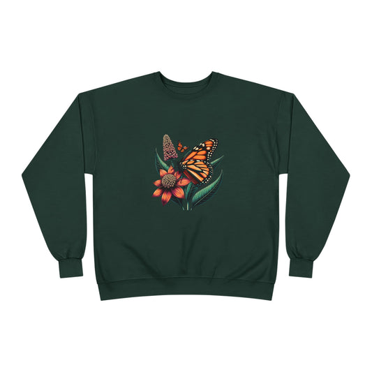Woman's Sustainable Sweatshirt – Butterflies