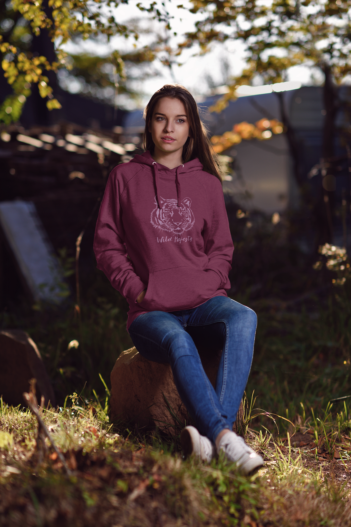 tiger hoodie purple