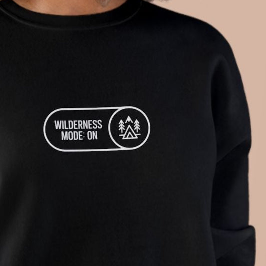 Sustainable Sweatshirt - Wilderness Mode: ON