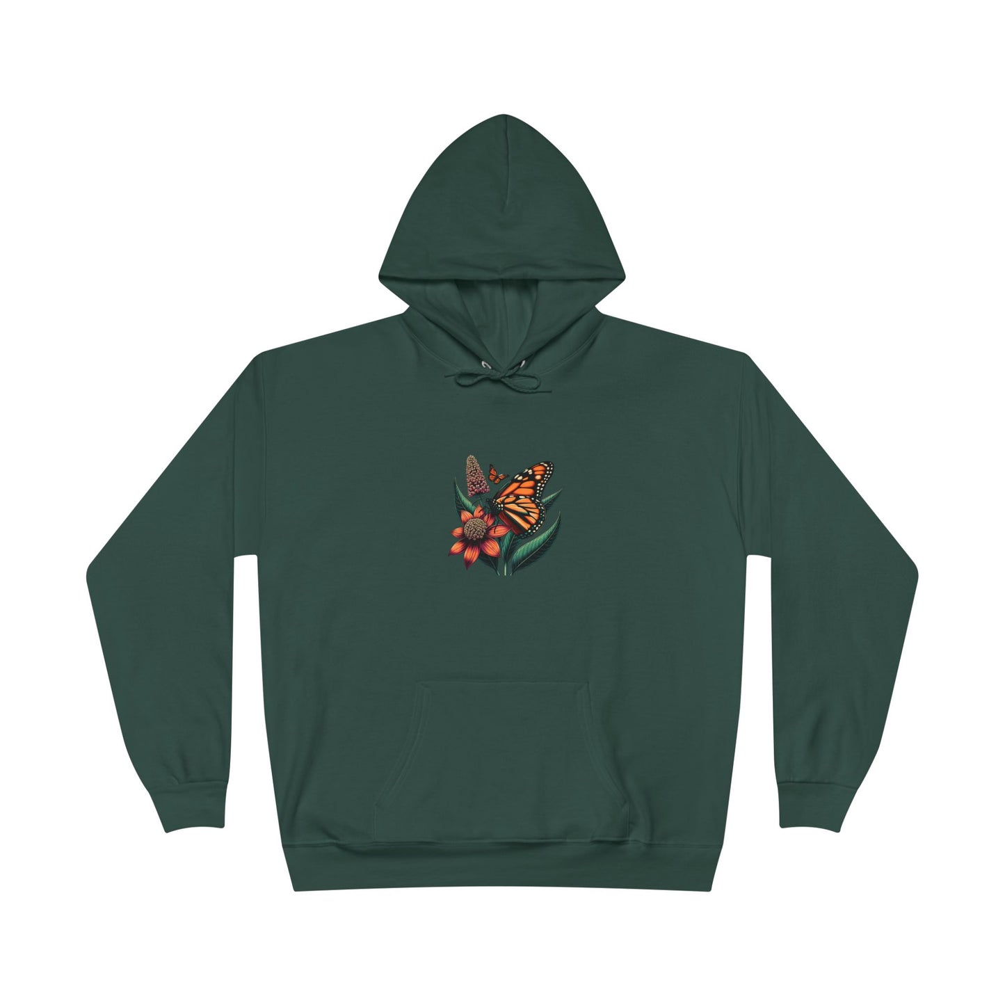 Woman's Sustainable Hoodie – Butterflies
