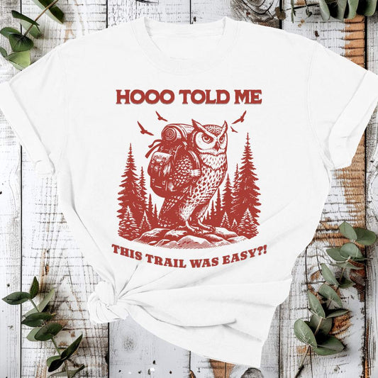 Organic Cotton T-Shirt – Hiking Owl