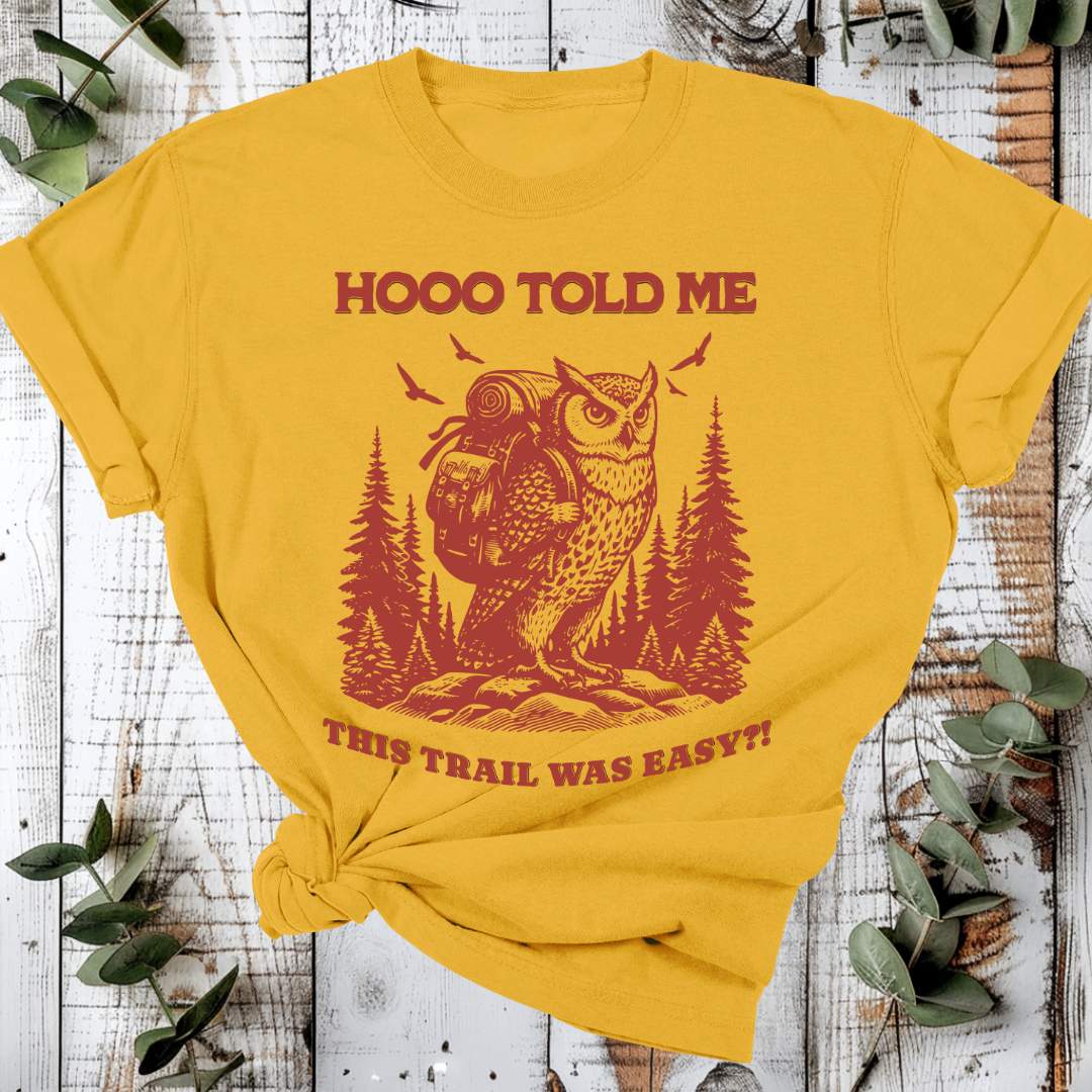 Organic Cotton T-Shirt – Hiking Owl