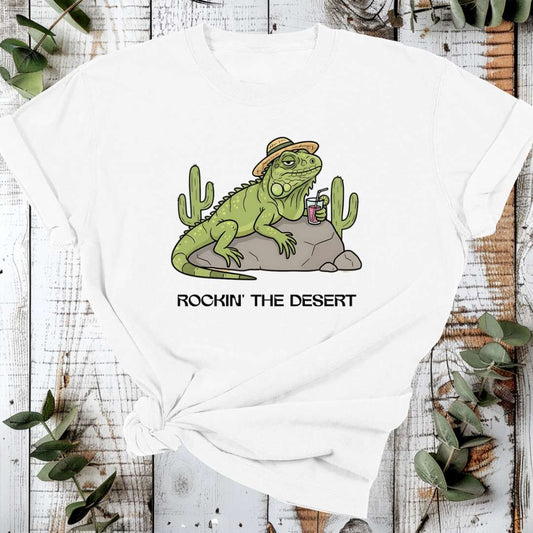 Organic Cotton T-Shirt – Chill Like a Lizard