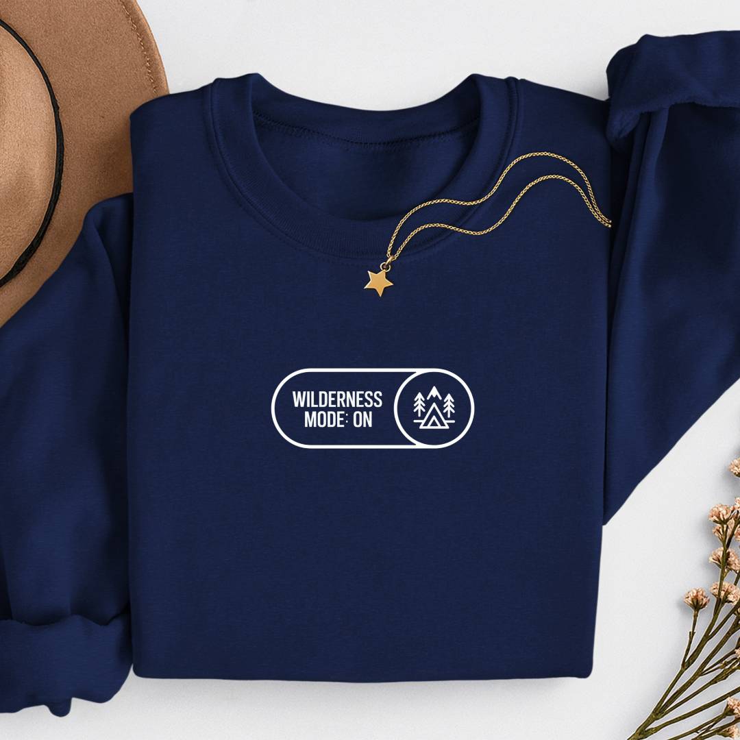 Sustainable Sweatshirt - Wilderness Mode: ON