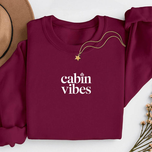 Sustainable Sweatshirt - Cabin Vibes