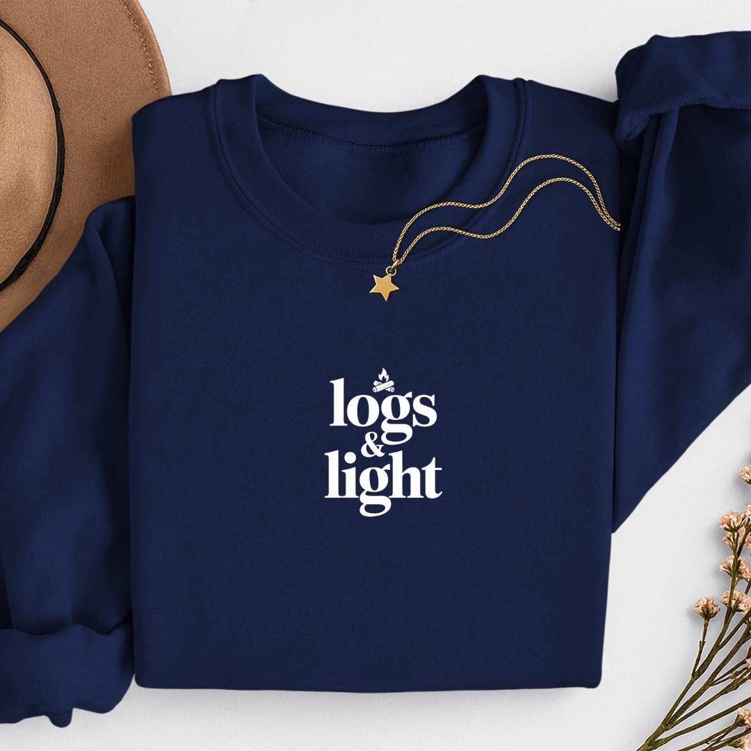 Sustainable Sweatshirt - Logs & Light