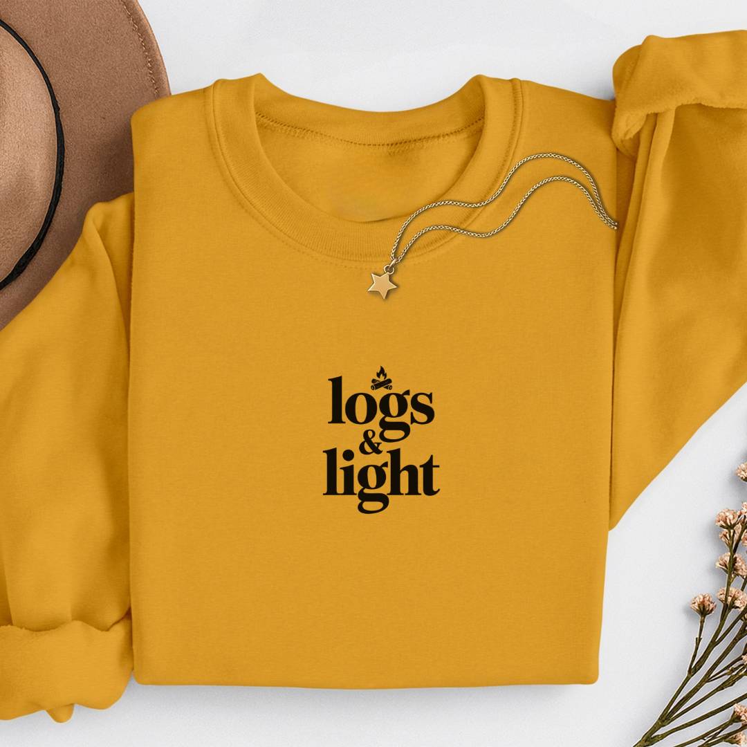 Sustainable Sweatshirt - Logs & Light