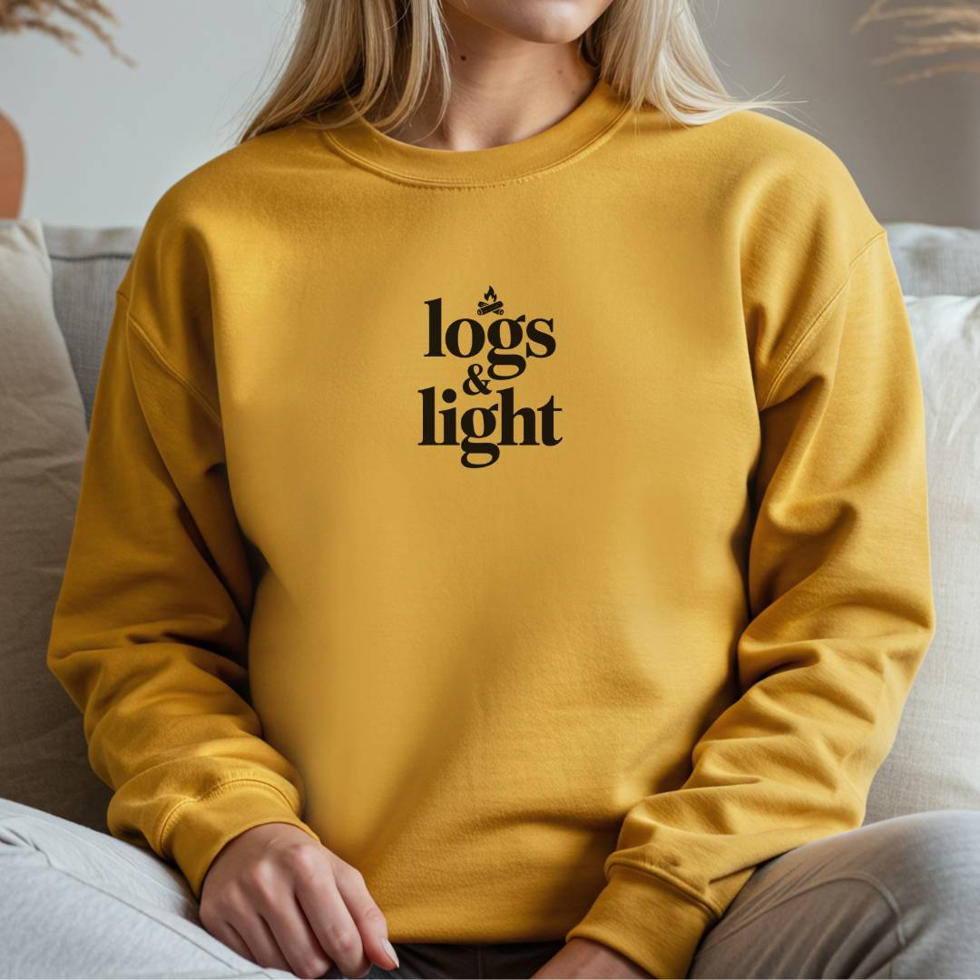 Sustainable Sweatshirt - Logs & Light