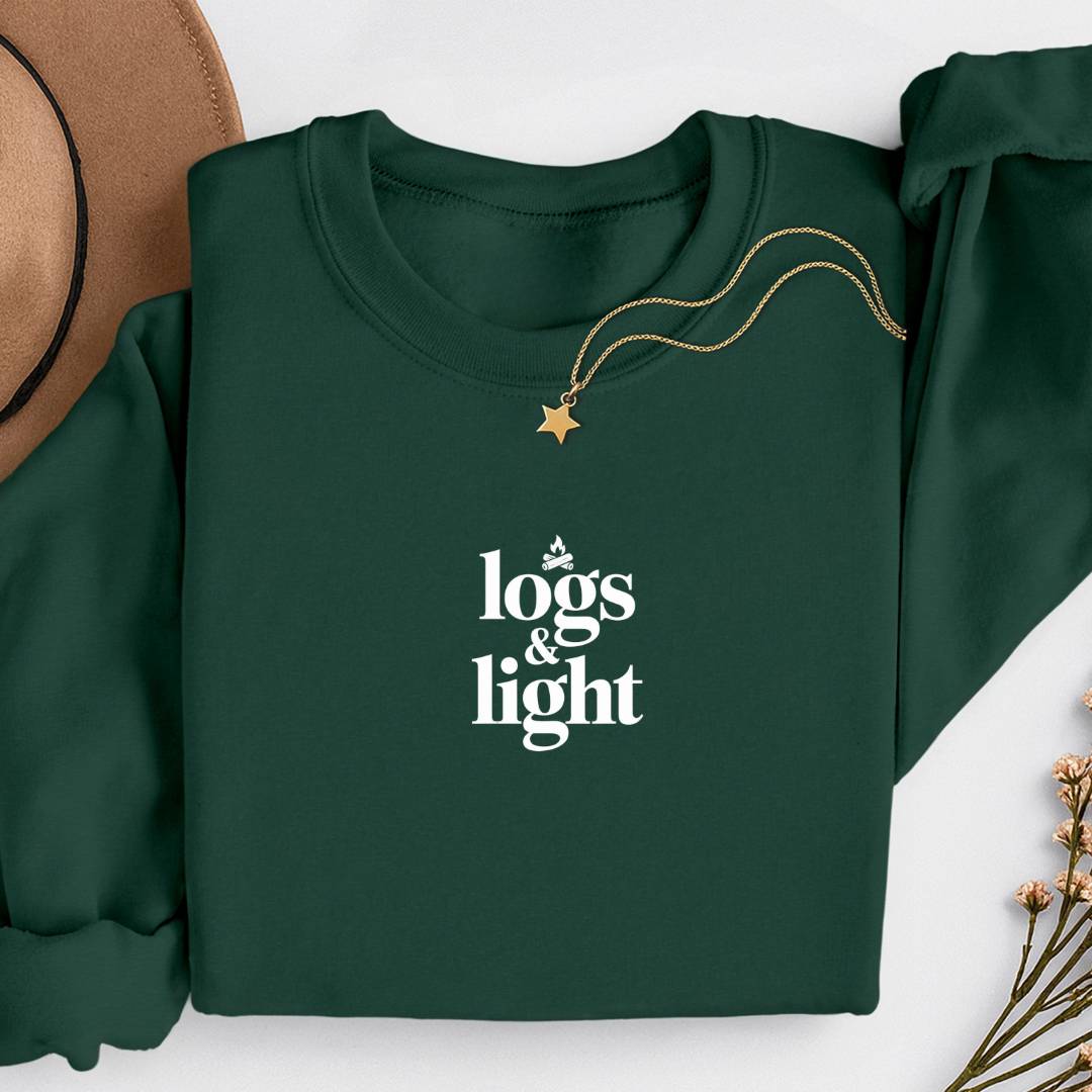 Sustainable Sweatshirt - Logs & Light
