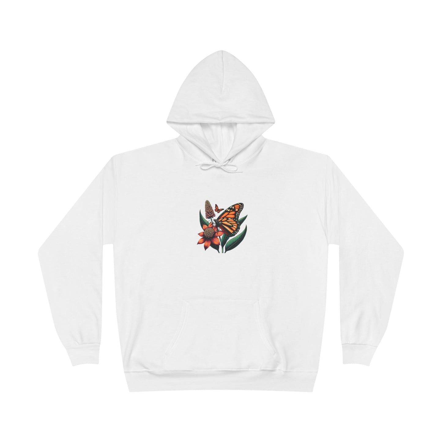 Woman's Sustainable Hoodie – Butterflies