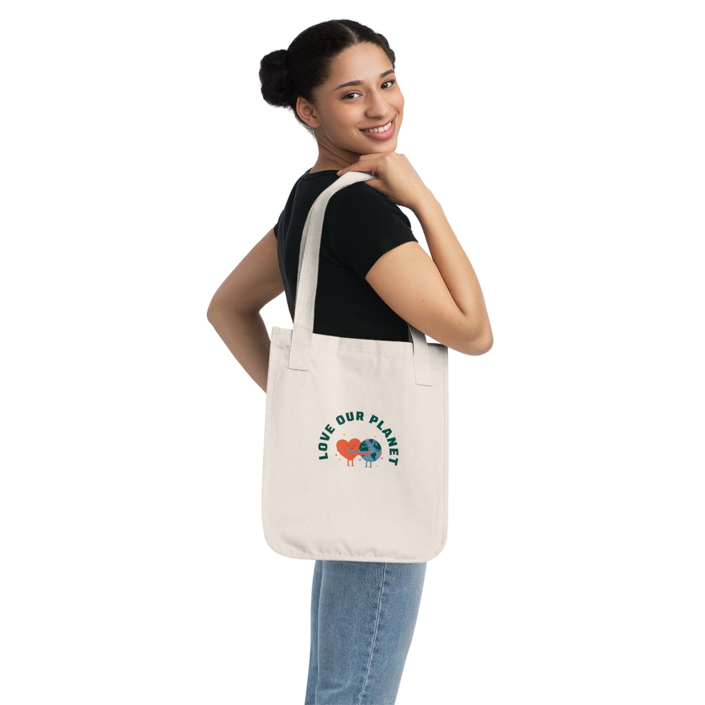 Cotton Tote Bag - Love our planet