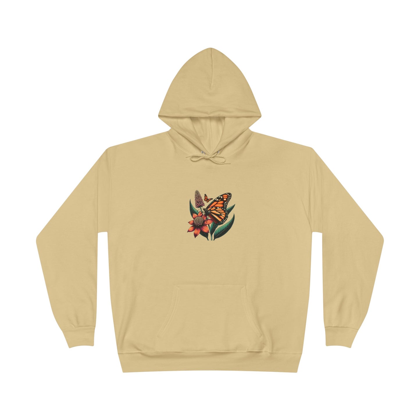 Woman's Sustainable Hoodie – Butterflies