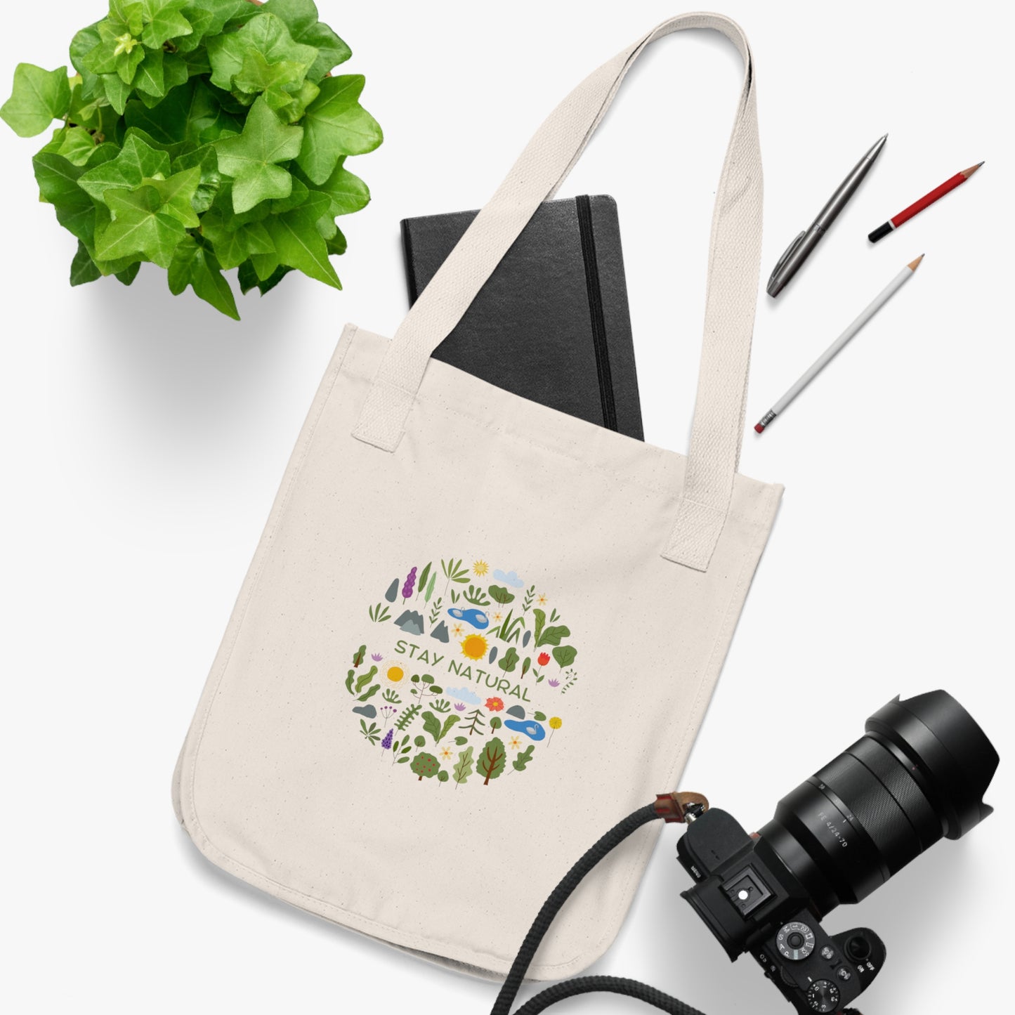 Cotton Tote Bag - Stay natural