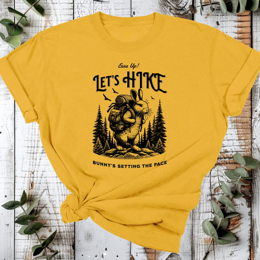 Eco-Friendly Nature T-Shirt – Hiking Bunny