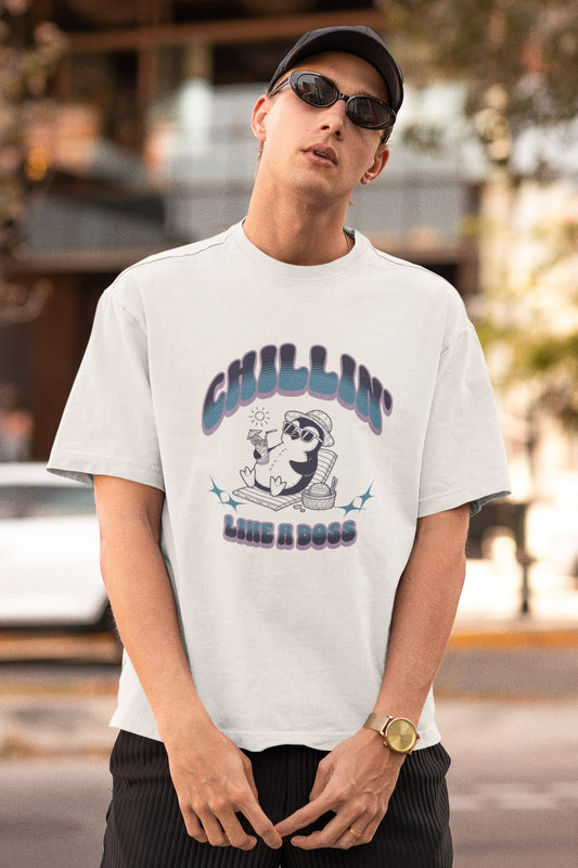 Eco-Friendly Men's T-Shirt - Chillin' like a boss