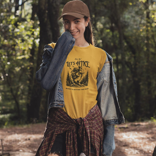 Eco-Friendly Nature T-Shirt – Hiking Bunny