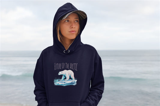 Sustainable Woman's Hoodie – Polar Bear